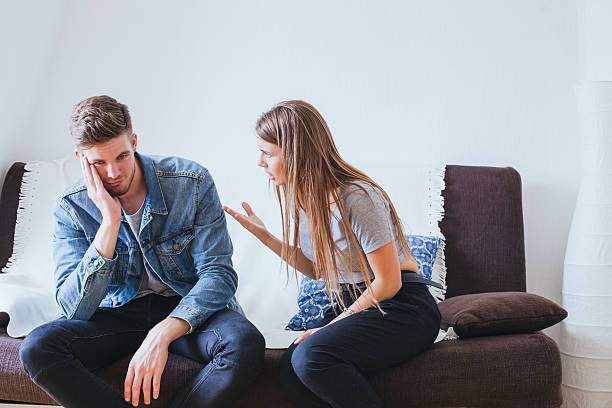 relationship problems in young, angry woman and tired indifferent man. Why is Dating so Hard for Men?