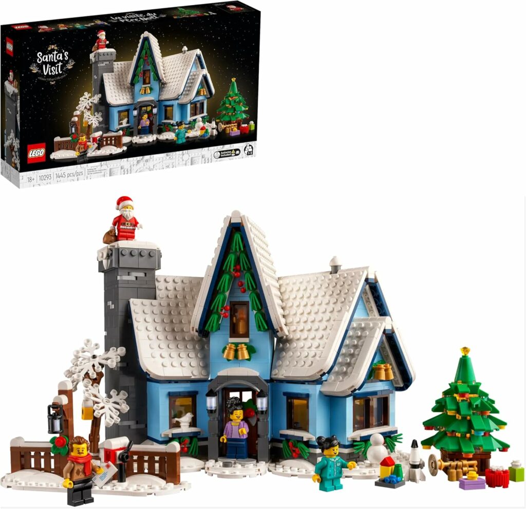 LEGO Icons 10293 Santa's Visit Winter Village Collections (1445 Pieces)